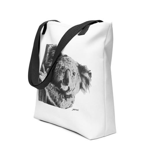 "Koala Serenity" White Tote Bag