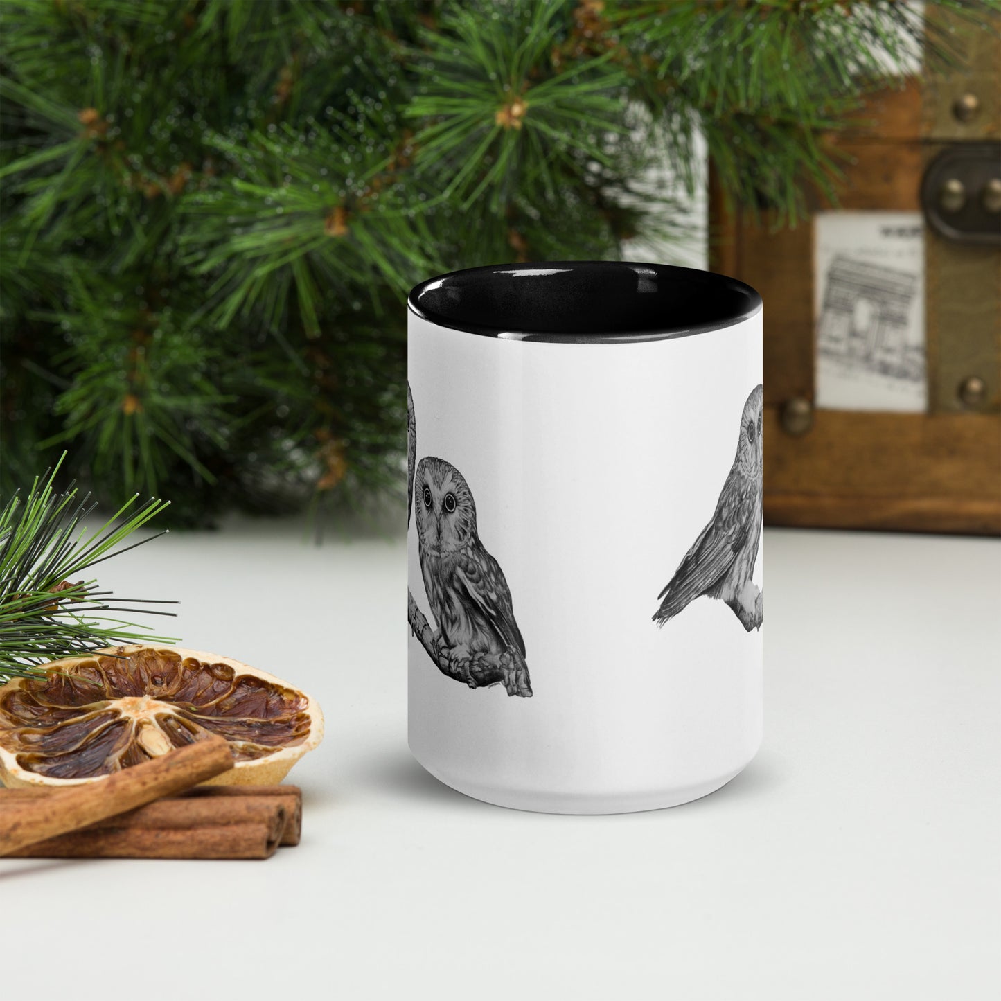 "Echoes in the Dark" Mug with Color Inside