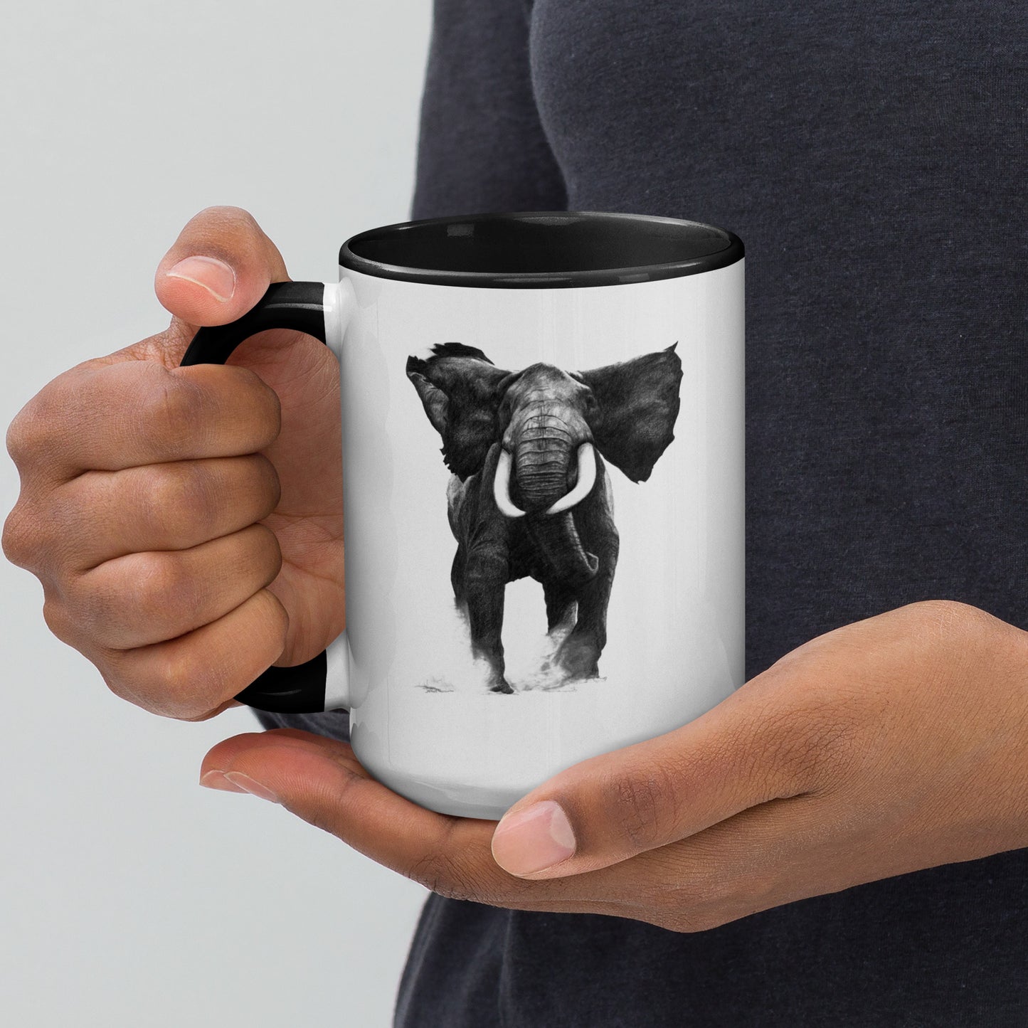 "Gentle Giant"  Mug with Color Inside
