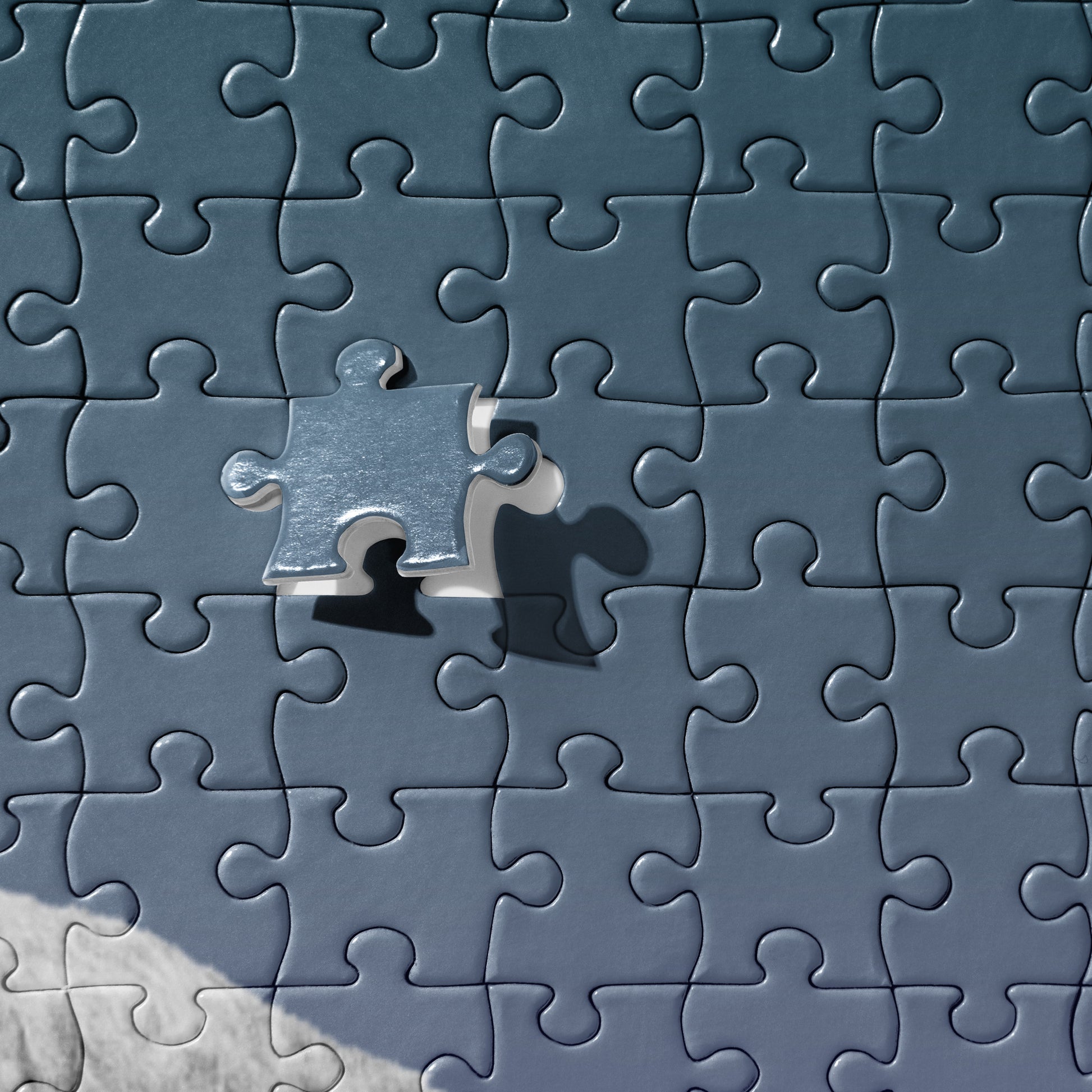 The "Polar Bear Jigsaw Puzzle" is from a drawing of mine created with a graphite pencil. It has been digitally optimized and transferred to a pressed paper chipboard which makes it suitable for framing.