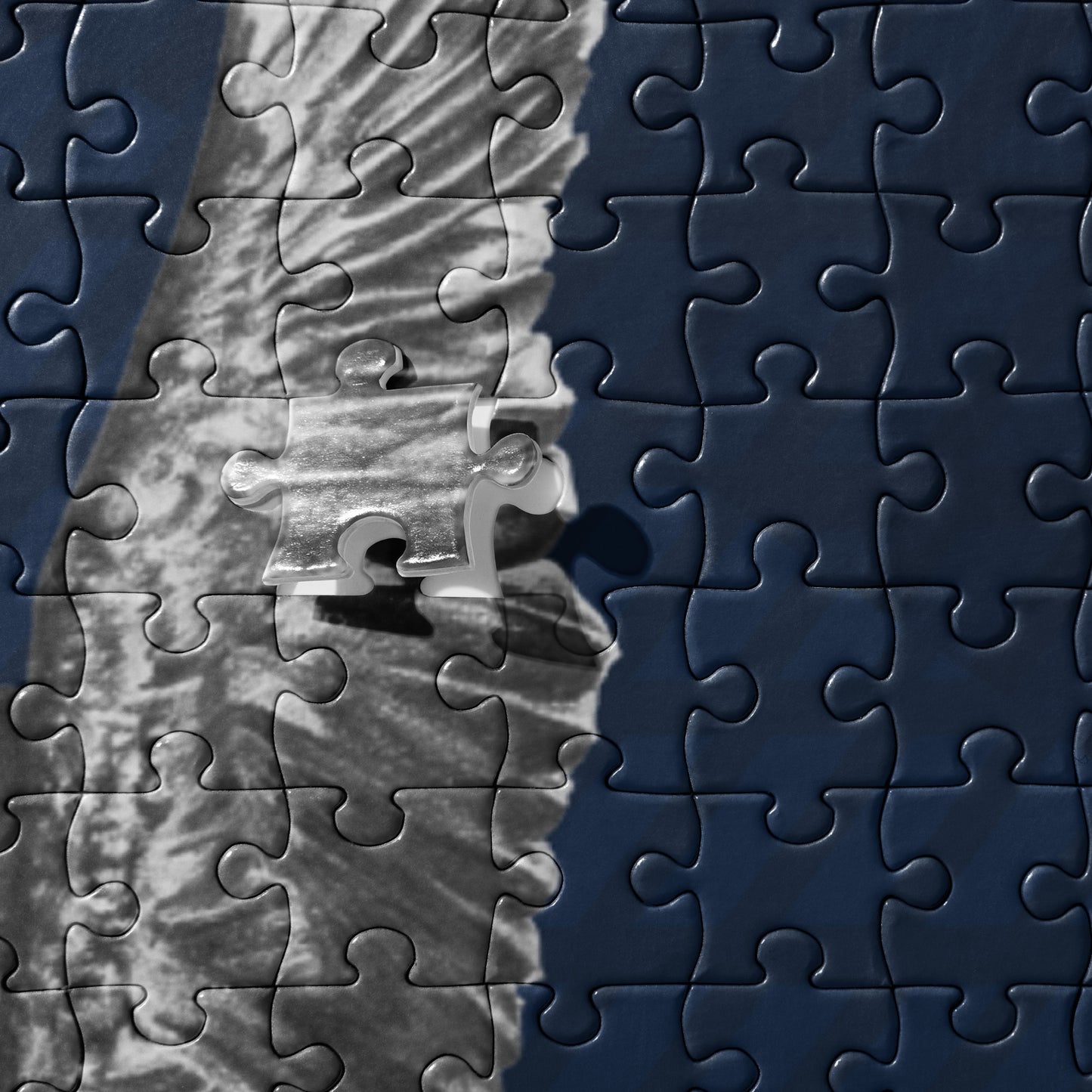 The "Eagle Jigsaw Puzzle" is from a drawing of mine created with a graphite pencil. It has been digitally optimized and transferred to a pressed paper chipboard which makes it suitable for framing.