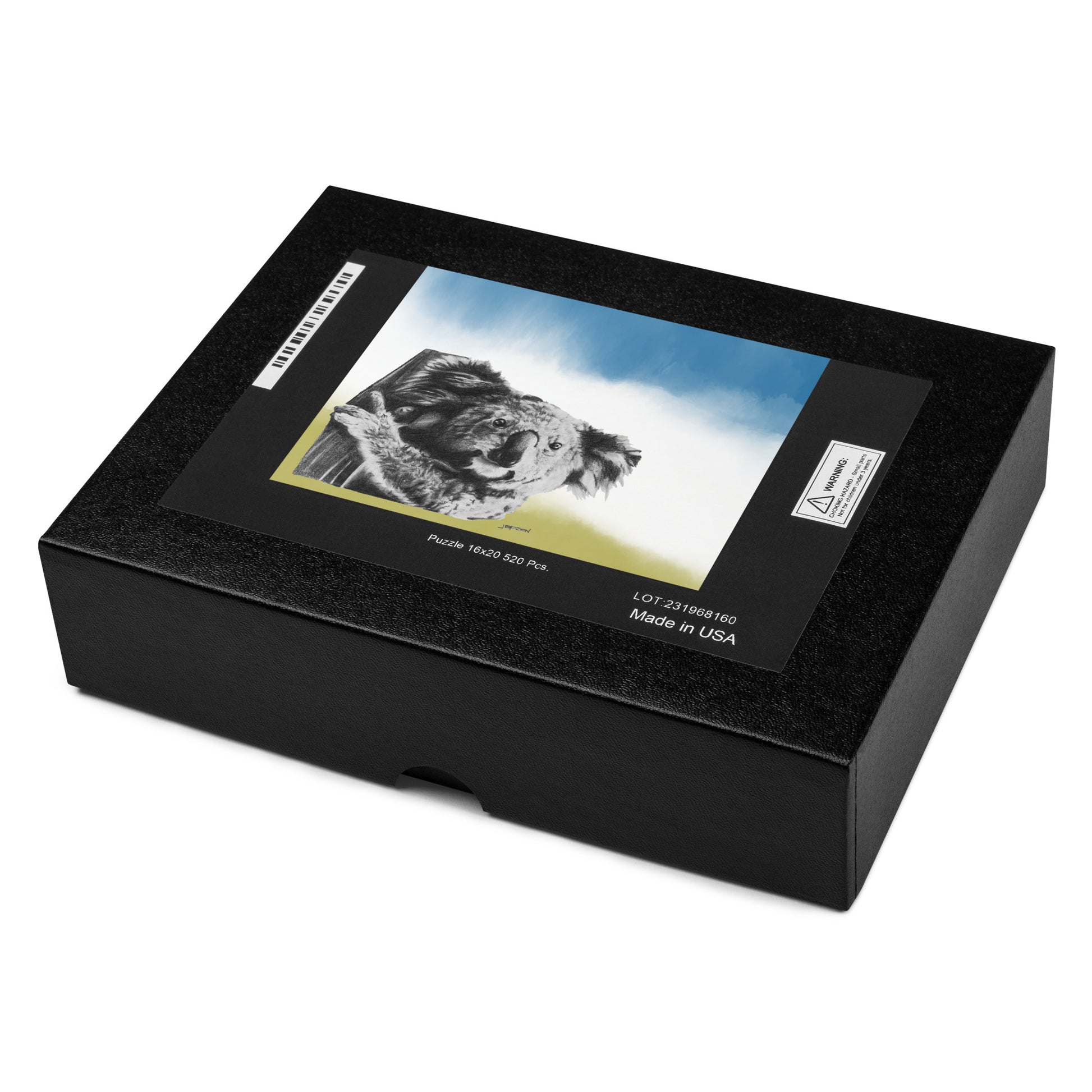 The "Koala Jigsaw Puzzle" is from a drawing of mine created with a graphite pencil. It has been digitally optimized and transferred to a pressed paper chipboard which makes it suitable for framing.