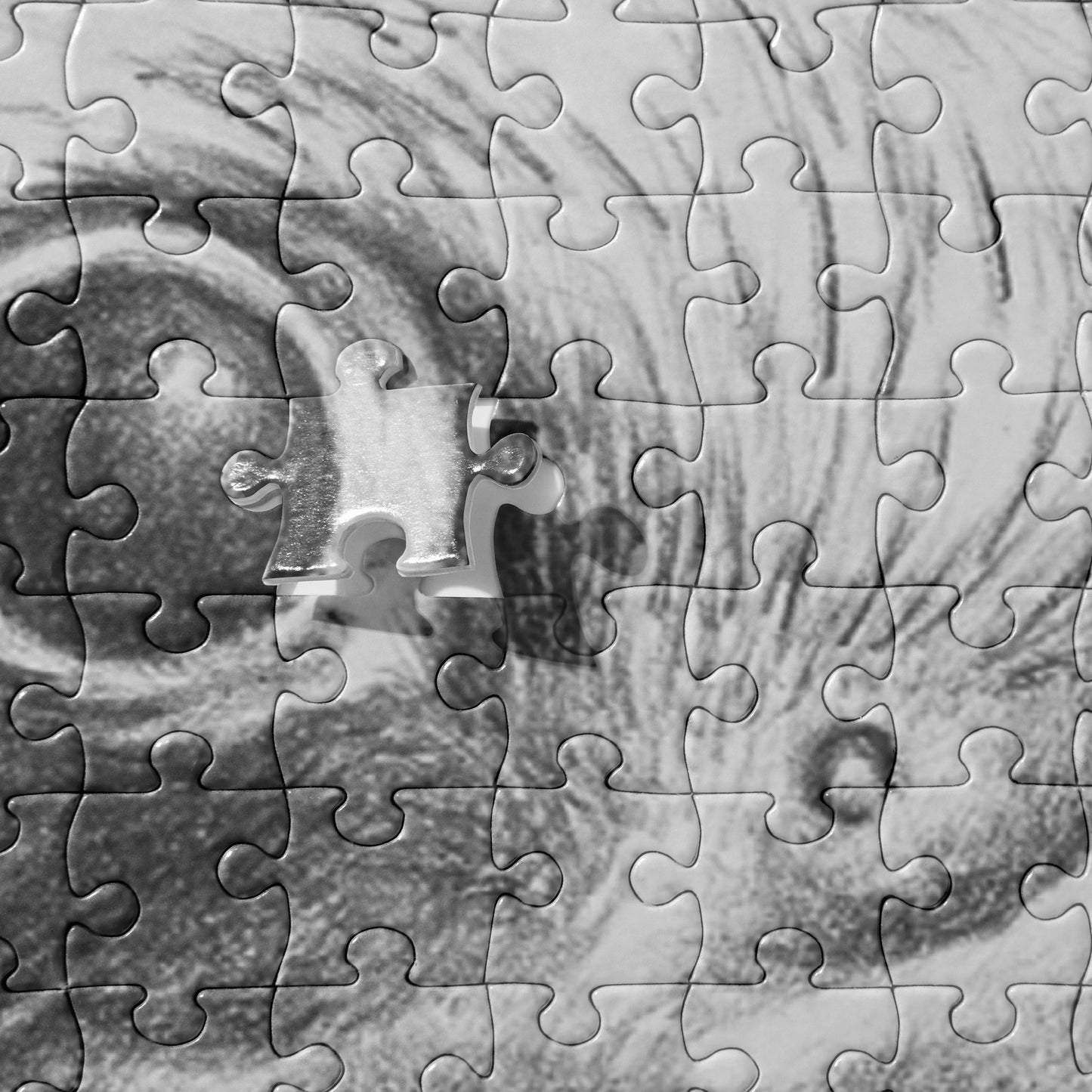 The "Hawk Jigsaw Puzzle" is from a drawing of mine created with a graphite pencil. It has been digitally optimized and transferred to a pressed paper chipboard which makes it suitable for framing.