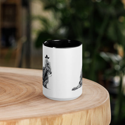 Cowboy Mug with Color Inside