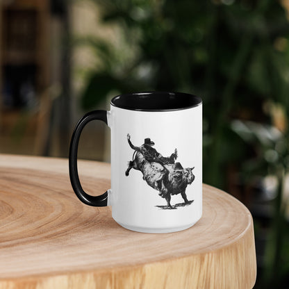 Bull Rider Mug with Color Inside