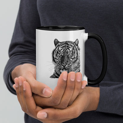 Tiger Mug with Color Inside