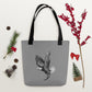 This "Eagle Tote Bag" is from a drawing of mine created with a graphite pencil. It has been digitally optimized and transferred to a 100% spun polyester fabric.