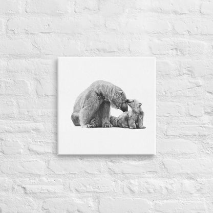 These "Polar Bear Canvas Wall Hangings" are from a drawing of mine created with a graphite pencil. It has been digitally optimized and transferred to a poly-cotton blend canvas.