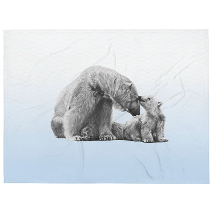 These "Polar Bear Throw Blanket" are from a drawing of mine created with a graphite pencil. It has been digitally optimized and transferred to a 100% Polyester throw blanket.